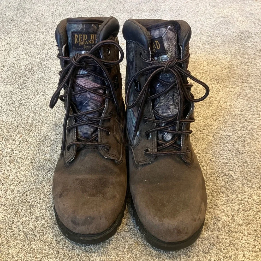 RedHead Youth 6M 600g Thinsulate Waterproof Camo Hunting Boots Brown Womens 7.5